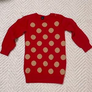 GAP Polka-dot Sweater Dress